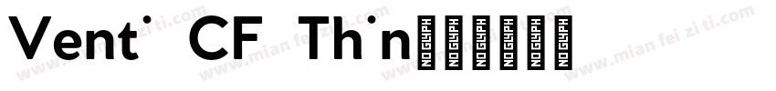 Venti CF Thin字体转换